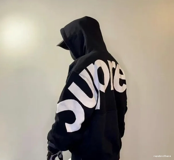 S HOODED L Back LOGO Grey M Big Sweatshirt Black BIG XL SWEATSHIRT JACQUARD Hoodie LOGO 0628